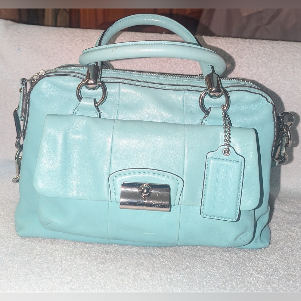Coach Light Blue Shoulder Bag